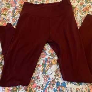 Burgundy Leggings
